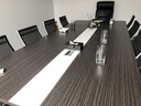圣黎 会议桌长桌桌子大小型长条桌洽谈桌办公桌椅组合开会会议室培训 柚木色+普通线盒 升级多功能线盒 实拍图
