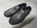 七匹狼男鞋冬季新款豆豆鞋男休闲皮鞋子男男士商务休闲鞋一脚蹬男鞋牛皮 黑色【畅销款】 41 【标准皮鞋码=运动鞋码42】 实拍图