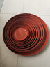 雅亭 鑫腾花盆托盘圆形波浪花边垫子加厚塑料接水盘花盆底座 一套内径11厘米到内径34厘米每样一个共12个 红色花盆托盘 实拍图