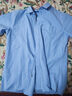 红蜻蜓（RED DRAGONFLY）衬衫男时尚百搭棉质短袖打底衬衣男装上衣 浅蓝色（短袖） 3XL 实拍图
