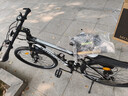 金武端自行车成人山地车公路赛车单车骑行变速超轻越野中学生初中青少年 旗舰版-辐条轮-黑白色 26寸24速 实拍图