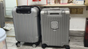 海澜之家行李箱男女学生铝框拉杆箱旅行箱登机箱密码箱托运大容量 太空银-拉链【杯架+质保一年】 20英寸 【38L登机箱 1-3天出行】 实拍图