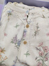 嫚熙（EMXEE）春秋月子服 孕妇哺乳睡衣产后弹力丝麻棉透气舒适夏季薄款家居服M 实拍图