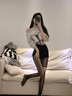 惹火猫性感情趣内衣女黑激情手撕袜诱惑连裤袜一次性丝袜超薄 R691黑 实拍图