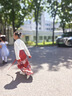 乐卡利 马面裙女童2024新款春秋套装全套明制汉服中国风春秋女孩儿童 【红色】 四季 套装+项链+簪子 150cm 实拍图
