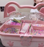 贝比童话 手工DIY饰品盒首饰儿童礼盒套装女孩生日礼物公主玩具发夹奶油胶 实拍图