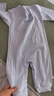 春秋季纯棉长袖提花爬服新生宝宝哈衣纯色无骨婴儿衣服婴儿连体Y 蓝色笑脸Y-5 90cm 实拍图