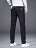 真维斯（JEANSWEST）牛仔裤男士秋冬款修身小脚长裤潮流潮牌商务直筒长裤男黑色30 实拍图