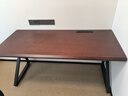 洛丹格芙【京仓速达】3CM厚橡胶木电脑桌台式学生学习写字桌家用办公书桌 插排款【胡桃色】3CM实木桌面 160*70*75CM 实拍图