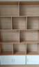 米客米家（MIKEMIJIA）书架简约落地收纳多功能大容量省空间储物架多层置物书架柜子 【柜门款】120*24*180cm田园色 实拍图