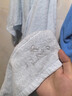 洁丽雅（Grace）纯棉抗菌毛巾浴巾三件套吸水男女家用毛浴巾 毛巾*2+浴巾*1 兰色 实拍图