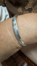 唯一（Winy）银手镯足银9999实心镯子女款纯银饰品妈妈生日礼物送老人长辈 实拍图