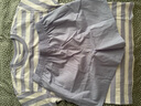 蕉内（Bananain）王一博同款305H纯棉睡衣男女士100%棉情侣家居服短袖短裤套装夏季 【短裤款条纹-女】苏雾蓝横条纹 XS 实拍图