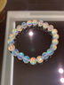 侗秘收藏级天然马岛彩虹光蓝月光石手串奶油体手链女生日礼物送女友 9mm彩虹光月亮石收藏级 实拍图
