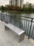 幻槐不锈钢长凳室外坐凳长条凳子长椅商场排椅靠背小区座椅户外公园椅 201不锈钢100*40*45 实拍图