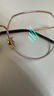 普莱斯（pulais）防蓝光防辐射近视眼镜框钛架男眼睛女平光可配有度数变色片5312 镜框+1.598万新防蓝光镜片 纯钛款 实拍图
