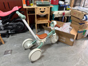 BG-BABYGO儿童三轮车多功能脚踏车自行车1-3岁宝宝滑步车婴儿推车 复古绿 实拍图