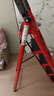 忆琳居梯子家用安全人字梯折叠伸缩多功能楼梯便捷扶梯加厚安全步梯红五 实拍图