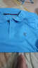 乔丹短袖t恤男士polo衫2025夏季透气冰丝宽松休闲翻领半袖运动上衣 湖蓝-速干100%聚酯纤维 M /170 实拍图