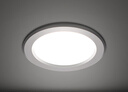 FSL佛山照明LED筒灯铝材三色过道嵌入式孔灯5W白玉银边开孔75-85mm 实拍图