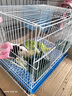 哈骆顿（HALODN）鸟笼鹦鹉笼子小中大型鸽子笼家用虎皮玄凤专用窝带喂食器鸟类用品 中号【40*30*30】食盒+站杆+托盘 折叠免安装方便收纳 大容量鸟类通用笼 1cm加密防钻防卡 实拍图