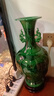 九藏尊品 景德镇陶瓷绿釉家居花瓶摆件仿古花瓶青花瓷瓶双耳瓶中式工艺品 大号翡翠绿胖双耳瓶  实拍图