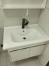 御世贵浴室柜 陶瓷一体盆 卫生间洗脸台盆柜组合 智能洗手台 洗漱台套装 70cm皓月白普通龙头 实拍图