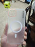 暴走适用苹果14plus手机壳 iphone14plus保护套 磁吸柔砂肤感透色轻薄简约撞色硬壳保护壳 柔雾白 实拍图