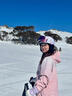 酷峰滑雪眼镜登山男女滑雪装备双层防雾柱面护目镜可戴近视滑雪镜 【高清防雾】麋鹿-樱花粉 实拍图