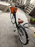 EG7自行车成人女士轻便单车通勤上班变速普通亲子复古男式 尊享【镀锌+编制车筐】单速-黑 26英寸【适合:155-175cm】 实拍图