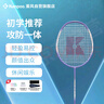 薰风（KUMPOO）羽毛球拍单拍攻防一体超轻耐用型穿线训练羽拍KA-111白紫 实拍图