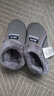 回力室内包跟男士棉拖鞋厚底保暖棉鞋冬季带后跟居家加绒拖鞋女冬 浅灰色 42-43 标准码 实拍图