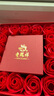 老凤祥珠宝首饰浪漫玫瑰鲜花礼盒（带贺卡） 送女友老婆生日礼物 老凤祥高档玫瑰礼盒 实拍图