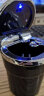 趣行 车载烟灰缸 汽车用烟缸 带盖LED灯阻燃可拆卸内胆烟灰缸 黑色 实拍图