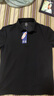 GENIOLAMODE[敖瑞鹏代言]polo衫男士短袖夏季重磅华夫格t恤男装潮 黑色 L 实拍图