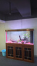 闽江大型新中式客厅家用落地鱼缸水族箱办公室招财免换水底滤龙鱼缸 【4代】酸枝木 【4代专业款】150长*51宽*158高送豪华套餐 实拍图