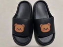 卡通黄小熊拖鞋2025夏季新款外穿软底EVA居家凉鞋一字拖 卡其小熊 36-37 【适合35-36】 实拍图