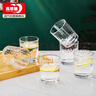 青苹果玻璃杯6只装 水杯茶杯早餐杯牛奶杯套装 单层家用 220ml 实拍图