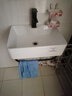 杜拉帝亚小户型挂墙式陶瓷洗手盆简易洗脸盆柜组合阳台卫生间厨房洗漱台池 48*37盆+单层支架 实拍图