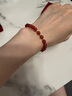 蒂蔻（Tico）生肖蛇足金五福蛇黄金转运珠手链女5D硬金蛇年本命年手链生日礼物 实拍图