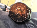 冠琴（GUANQIN）手表男士机械表雕花系列全自动镂空夜光防水商务瑞士品质国潮腕表 网带全黑黑面【明星推荐】 实拍图