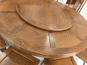 唐煌轩红木家具非洲鸡翅木(学名:非洲崖豆木)圆形餐桌椅组合实木餐厅家用中式餐台饭桌 178圆桌+10餐椅 实拍图