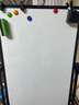 得力U型双面升降白板写字板 小黑板家用儿童教学培训记事板翻转折叠白板纸可擦磁性黑板支架式90*60cm 实拍图