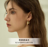 Arsis自由搭配潺流耳圈耳钉女原创设计耳环送女友礼物  金色大号 实拍图