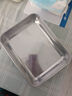 鸿宇316不锈钢保鲜盒带盖方盘冰箱收纳盒盘子野餐盒饺子方盒长方形 316加厚25*20.5.5【一个装】 实拍图