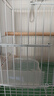 贝尼宠鸟笼  鹦鹉鸟笼子 可折叠 虎皮鸽子笼鸟笼子 八哥画眉鸟别墅大号 40#鸟笼39x27x30cm含站杆食盒 实拍图