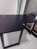 久丞家具转角电脑桌学生家用书桌双人书架一体组合桌卧室拐角L型电竞桌子 【加厚16mm桌面】黑色左转角 120x80x74cm 实拍图