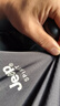 JEEP SPIRIT吉普冰丝短袖t恤男夏季休闲半袖上衣服圆领户外速干轻薄 黑色 5XL 实拍图