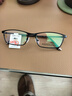 帕斯贝奇近视眼镜男纯钛超轻大脸眼镜架配度数变色散光蔡司旗下镜片眼睛框 均码-黑色 单镜架 实拍图