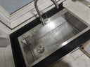 松派厨房水槽304不锈钢水槽双改大单槽水池盆洗菜盆台下盆洗碗槽 左排水槽0涂层-祼盆（无龙头） 750*410mm【国标SUS304假一赔十】 实拍图